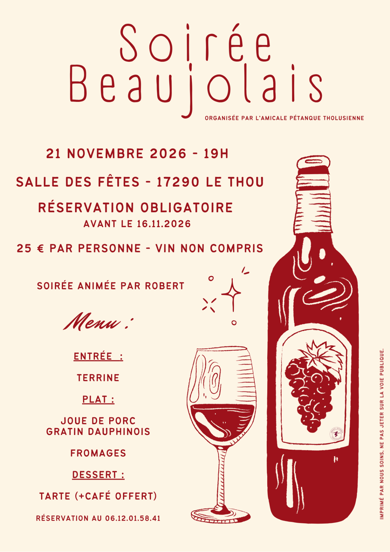 Affiche beaujolais 2026