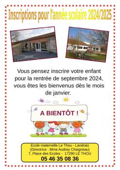 Affiche inscriptions rentree 2024 page 0001