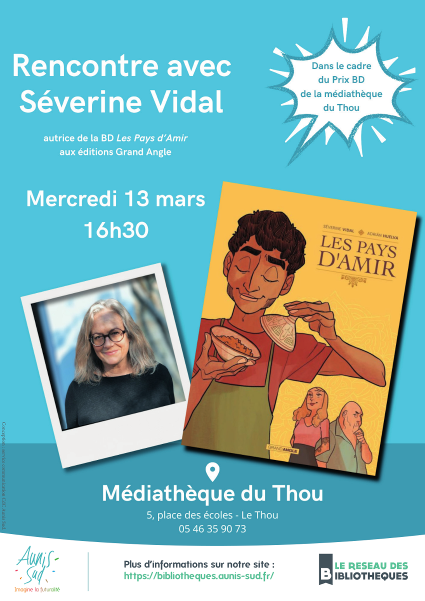 Affiche rencontre auteur severine vidal 1