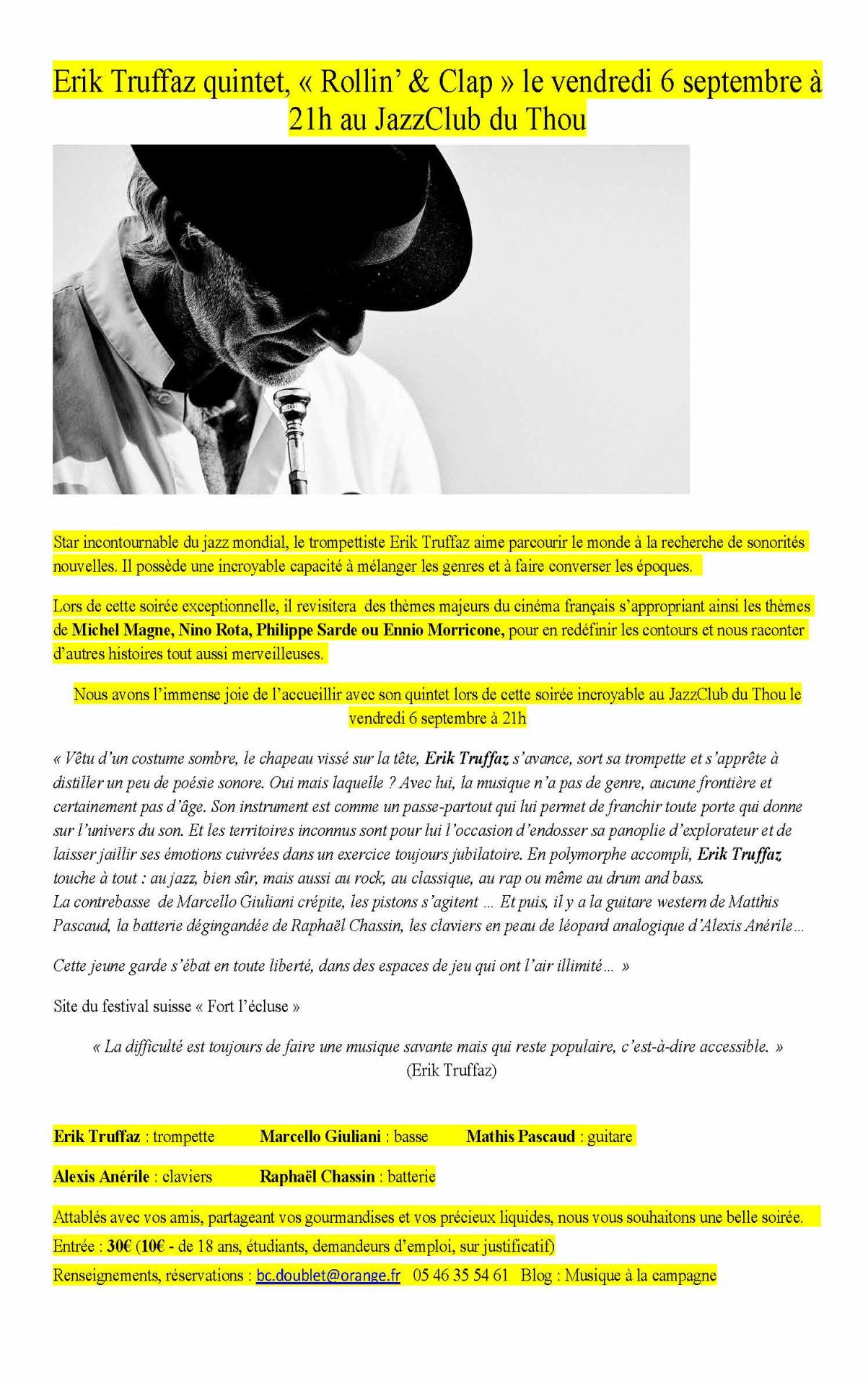 Erik truffaz quintet page 1